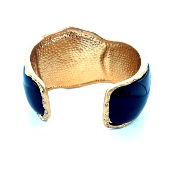 New Zara Brown Crocodile Pattern Heavy Cuff - Picture 4 of 8